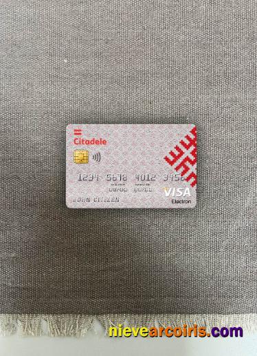 Latvia Citadele bank visa electron card photolook